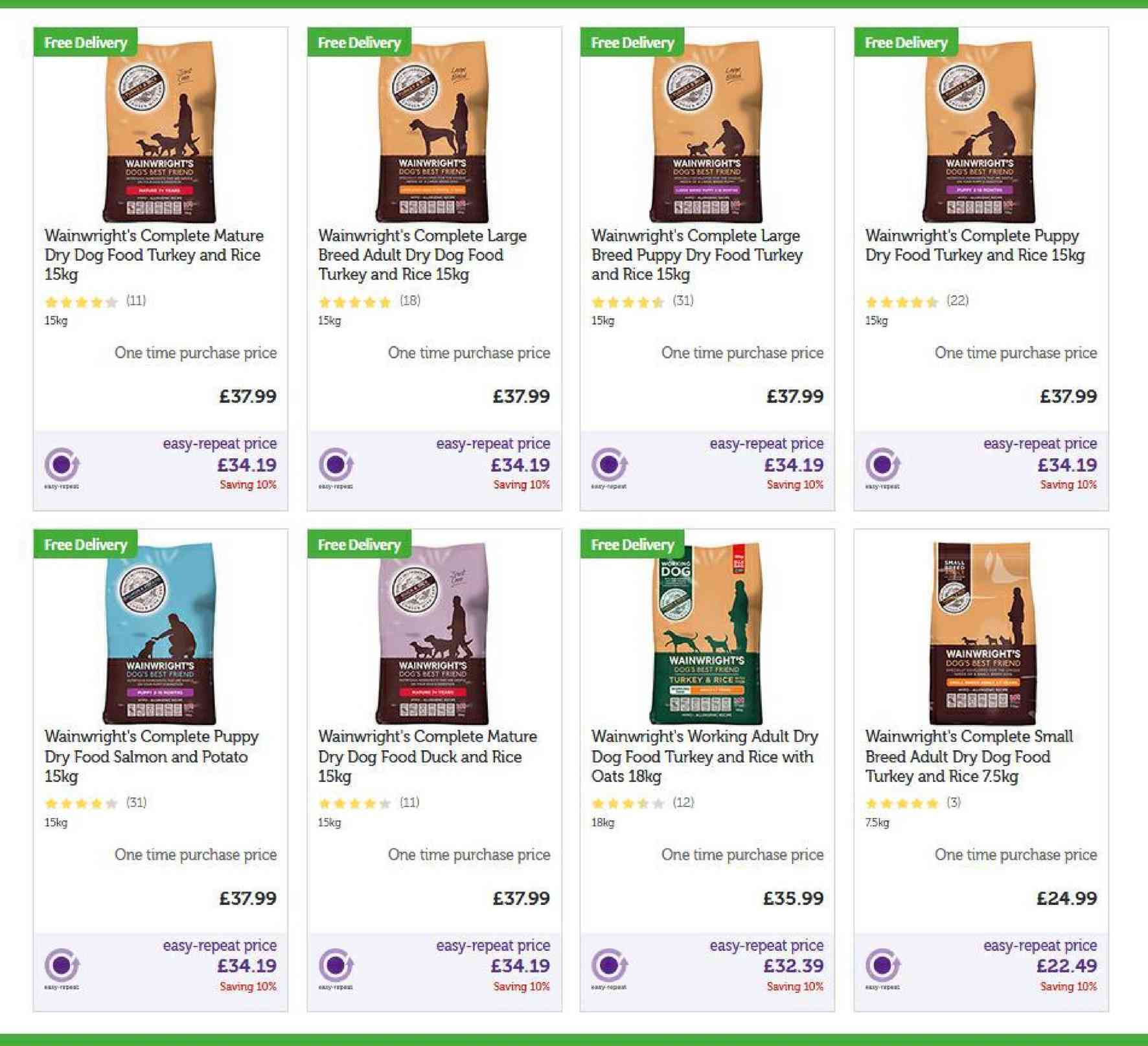 wainwrights salmon and potato 15kg