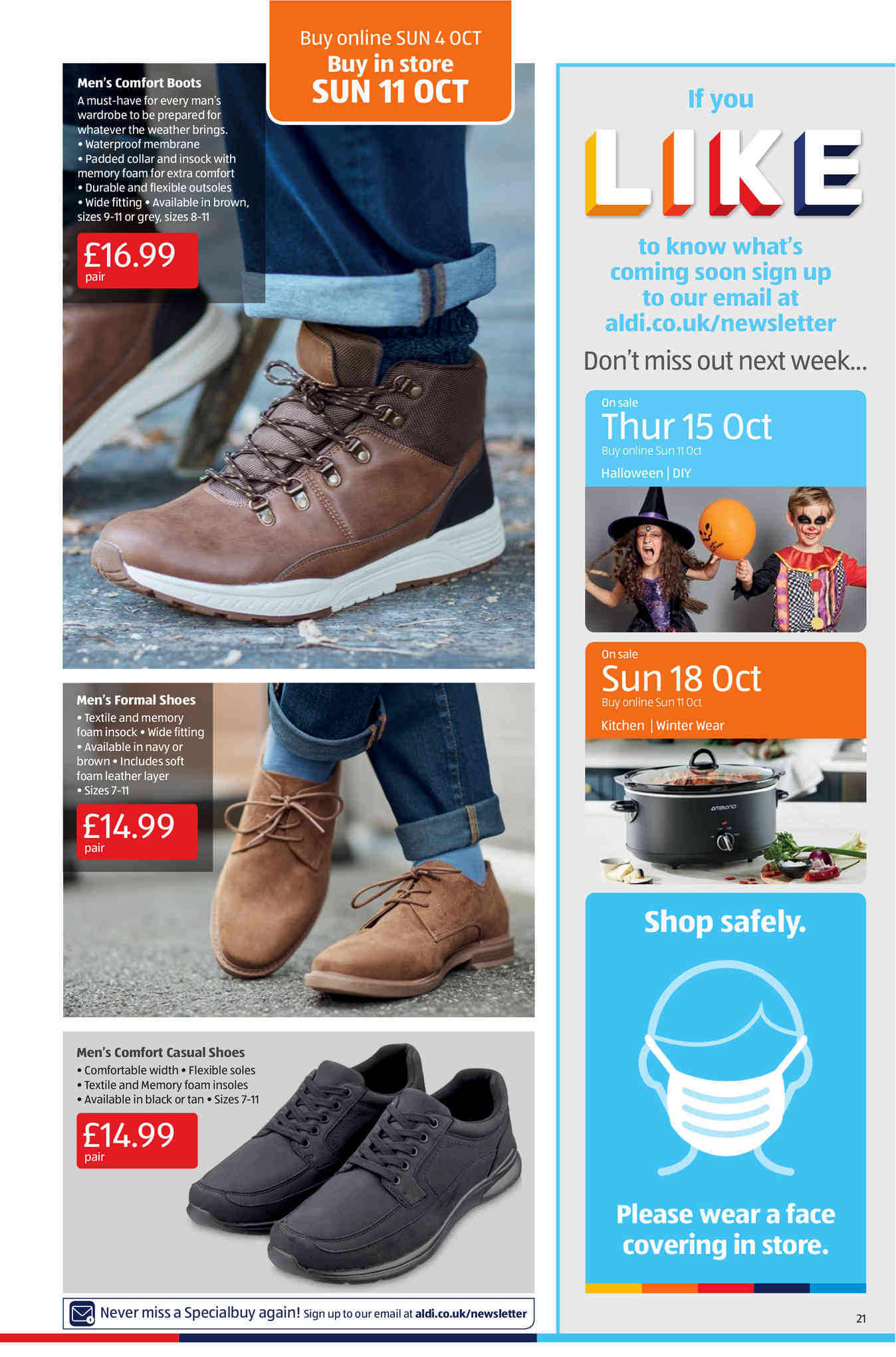 aldi shoes sale on Mens Shoes Offers In Edinburgh Prices In Store Catalogues And Store Opening Times